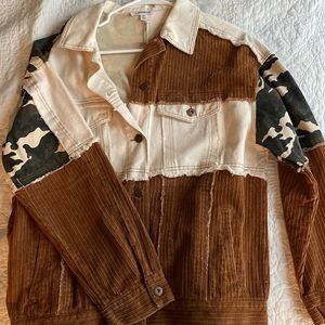 Oversized Corduroy/Jean Jacket